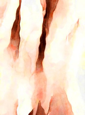 Soyut suluboya sanat eserleri. Fırça boyalı dijital resim. Renkli yaratıcı suluboya çizimi.