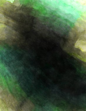 Soyut suluboya sanat eserleri. Fırça boyalı dijital resim. Renkli yaratıcı suluboya çizimi.