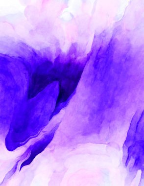 Soyut suluboya sanat eserleri. Fırça boyalı dijital resim. Renkli yaratıcı suluboya çizimi.