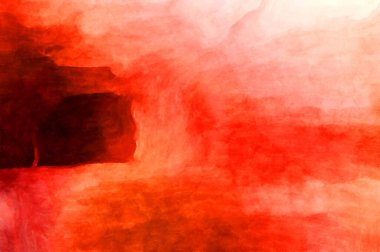 Soyut suluboya sanat eserleri. Fırça boyalı dijital resim. Renkli yaratıcı suluboya çizimi.