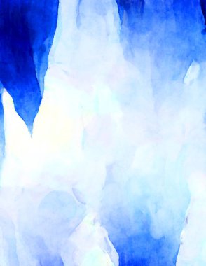 Soyut suluboya sanat eserleri. Fırça boyalı dijital resim. Renkli yaratıcı suluboya çizimi.