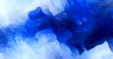 Soyut suluboya sanat eserleri. Fırça boyalı dijital resim. Renkli yaratıcı suluboya çizimi.