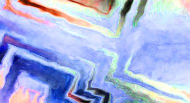Soyut suluboya sanat eserleri. Fırça boyalı dijital resim. Renkli yaratıcı suluboya çizimi.