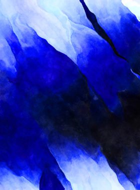 Soyut suluboya sanat eserleri. Fırça boyalı dijital resim. Renkli yaratıcı suluboya çizimi.