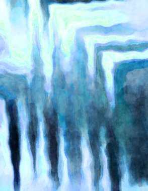 Soyut suluboya sanat eserleri. Fırça boyalı dijital resim. Renkli yaratıcı suluboya çizimi.