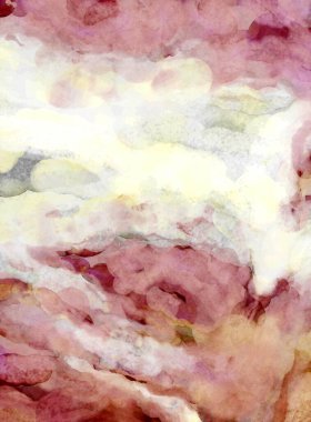 Soyut suluboya sanat eserleri. Fırça boyalı dijital resim. Renkli yaratıcı suluboya çizimi.