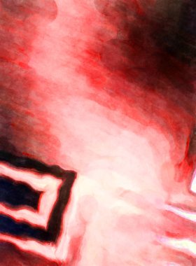 Soyut suluboya sanat eserleri. Fırça boyalı dijital resim. Renkli yaratıcı suluboya çizimi.