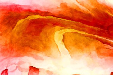 Soyut suluboya sanat eserleri. Fırça boyalı dijital resim. Renkli yaratıcı suluboya çizimi.