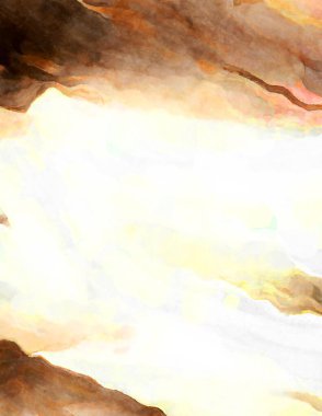 Soyut suluboya sanat eserleri. Fırça boyalı dijital resim. Renkli yaratıcı suluboya çizimi.