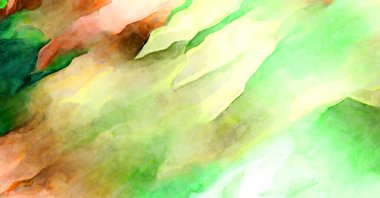 Soyut suluboya sanat eserleri. Fırça boyalı dijital resim. Renkli yaratıcı suluboya çizimi.