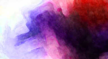 Soyut suluboya sanat eserleri. Fırça boyalı dijital resim. Renkli yaratıcı suluboya çizimi.