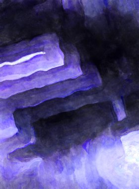 Soyut suluboya sanat eserleri. Fırça boyalı dijital resim. Renkli yaratıcı suluboya çizimi.