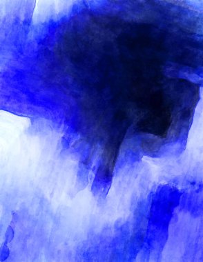 Soyut suluboya sanat eserleri. Fırça boyalı dijital resim. Renkli yaratıcı suluboya çizimi.