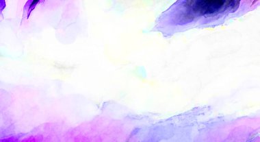 Soyut suluboya sanat eserleri. Fırça boyalı dijital resim. Renkli yaratıcı suluboya çizimi.