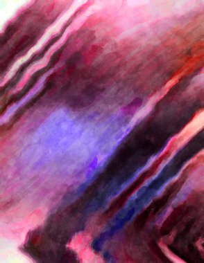 Soyut suluboya sanat eserleri. Fırça boyalı dijital resim. Renkli yaratıcı suluboya çizimi.