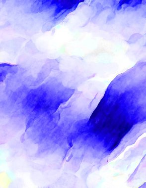 Soyut suluboya sanat eserleri. Fırça boyalı dijital resim. Renkli yaratıcı suluboya çizimi.