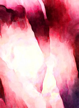 Soyut suluboya sanat eserleri. Fırça boyalı dijital resim. Renkli yaratıcı suluboya çizimi.