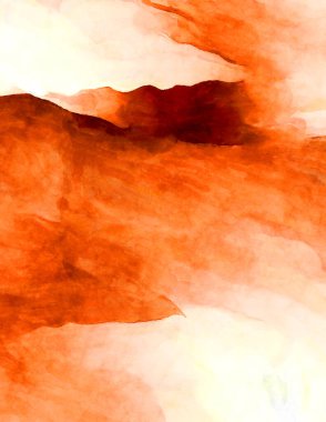 Soyut suluboya sanat eserleri. Fırça boyalı dijital resim. Renkli yaratıcı suluboya çizimi.