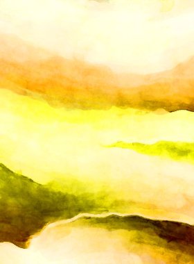 Soyut suluboya sanat eserleri. Fırça boyalı dijital resim. Renkli yaratıcı suluboya çizimi.