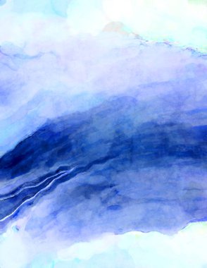 Soyut suluboya sanat eserleri. Fırça boyalı dijital resim. Renkli yaratıcı suluboya çizimi.