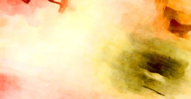 Soyut suluboya sanat eserleri. Fırça boyalı dijital resim. Renkli yaratıcı suluboya çizimi.