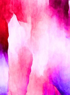 Soyut suluboya sanat eserleri. Fırça boyalı dijital resim. Renkli yaratıcı suluboya çizimi.