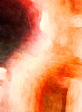 Soyut suluboya sanat eserleri. Fırça boyalı dijital resim. Renkli yaratıcı suluboya çizimi.