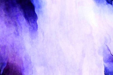 Soyut suluboya sanat eserleri. Fırça boyalı dijital resim. Renkli yaratıcı suluboya çizimi.