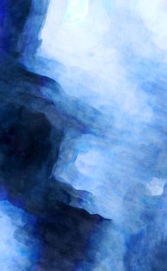 Soyut suluboya sanat eserleri. Fırça boyalı dijital resim. Renkli yaratıcı suluboya çizimi.