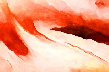 Soyut suluboya sanat eserleri. Fırça boyalı dijital resim. Renkli yaratıcı suluboya çizimi.