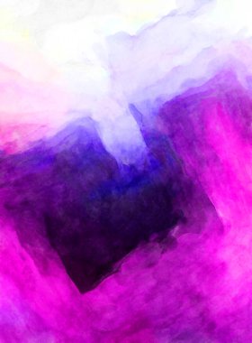 Soyut suluboya sanat eserleri. Fırça boyalı dijital resim. Renkli yaratıcı suluboya çizimi.