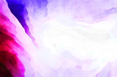 Soyut suluboya sanat eserleri. Fırça boyalı dijital resim. Renkli yaratıcı suluboya çizimi.