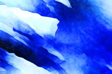 Soyut suluboya sanat eserleri. Fırça boyalı dijital resim. Renkli yaratıcı suluboya çizimi.