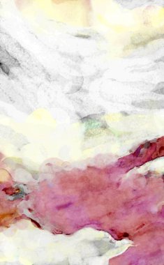 Soyut suluboya sanat eserleri. Fırça boyalı dijital resim. Renkli yaratıcı suluboya çizimi.