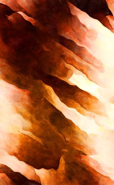 Soyut suluboya sanat eserleri. Fırça boyalı dijital resim. Renkli yaratıcı suluboya çizimi.