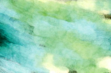 Soyut suluboya sanat eserleri. Fırça boyalı dijital resim. Renkli yaratıcı suluboya çizimi.