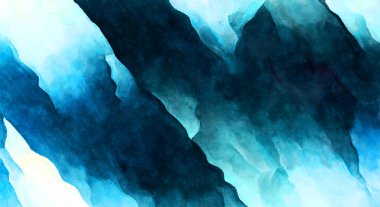 Soyut suluboya sanat eserleri. Fırça boyalı dijital resim. Renkli yaratıcı suluboya çizimi.