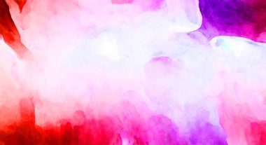 Soyut suluboya sanat eserleri. Fırça boyalı dijital resim. Renkli yaratıcı suluboya çizimi.