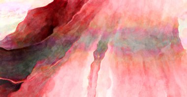 Soyut suluboya sanat eserleri. Fırça boyalı dijital resim. Renkli yaratıcı suluboya çizimi.