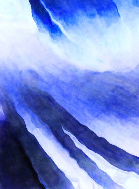 Soyut suluboya sanat eserleri. Fırça boyalı dijital resim. Renkli yaratıcı suluboya çizimi.