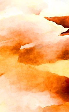 Soyut suluboya sanat eserleri. Fırça boyalı dijital resim. Renkli yaratıcı suluboya çizimi.