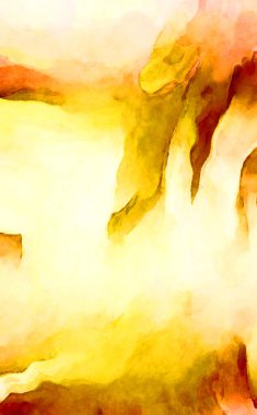 Soyut suluboya sanat eserleri. Fırça boyalı dijital resim. Renkli yaratıcı suluboya çizimi.