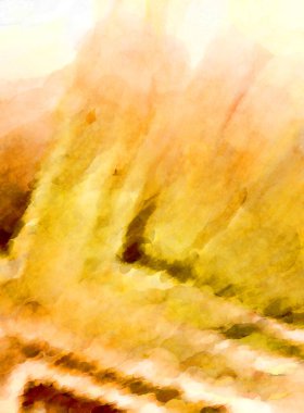 Soyut suluboya sanat eserleri. Fırça boyalı dijital resim. Renkli yaratıcı suluboya çizimi.