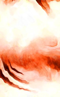 Soyut suluboya sanat eserleri. Fırça boyalı dijital resim. Renkli yaratıcı suluboya çizimi.