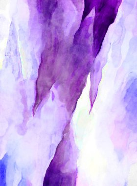 Soyut suluboya sanat eserleri. Fırça boyalı dijital resim. Renkli yaratıcı suluboya çizimi.