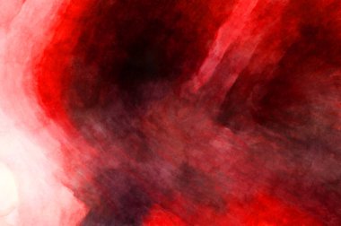 Soyut suluboya sanat eserleri. Fırça boyalı dijital resim. Renkli yaratıcı suluboya çizimi.