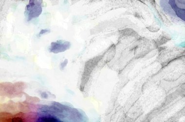 Soyut suluboya sanat eserleri. Fırça boyalı dijital resim. Renkli yaratıcı suluboya çizimi.