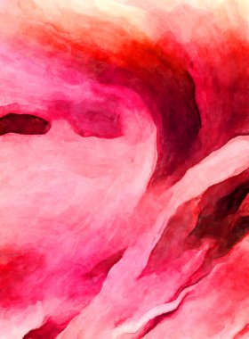 Soyut suluboya sanat eserleri. Fırça boyalı dijital resim. Renkli yaratıcı suluboya çizimi.