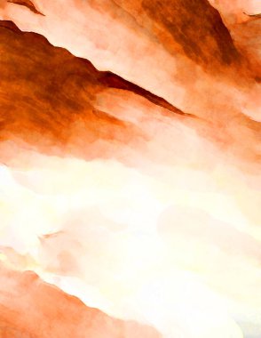 Soyut suluboya sanat eserleri. Fırça boyalı dijital resim. Renkli yaratıcı suluboya çizimi.