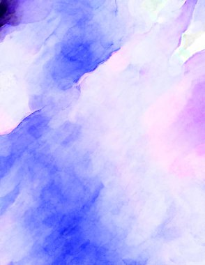 Soyut suluboya sanat eserleri. Fırça boyalı dijital resim. Renkli yaratıcı suluboya çizimi.